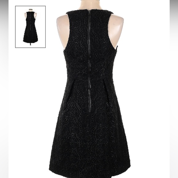 Anthropologie Leifsdottir black cocktail dress - size 6 - Picture 3 of 5